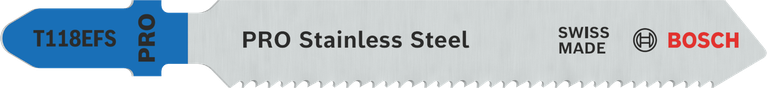Bosch PRO 不锈钢 T118EFS 曲线锯刀片，波浪形套装。.