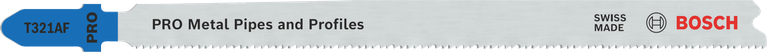 适用于金属管道和型材的BoschT321AF 曲线锯锯条。.