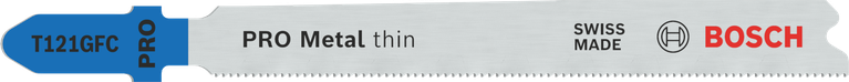 适用于金属的Bosch PRO Metal 薄型 T121GFC 曲线锯刀片。.