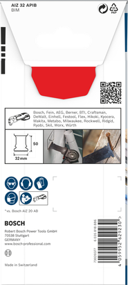 BoschPRO AIZ 32 APIB 切入式刀片 32×50mm.