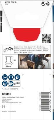 Bosch PRO AIZ 32 BSPIB 多功能刀片 32×50 毫米。.