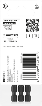 BoschPRO PZ 冲击钻头 55 毫米 3 件.