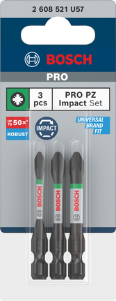 BoschPRO PZ 冲击钻头套装 3 件套.