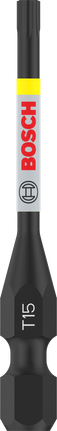Bosch PRO Torx 冲击钻头 T15 55mm，用于精确紧固。.