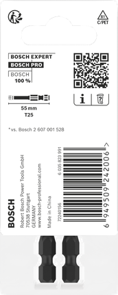 BoschPRO Torx T25 55 毫米批头.