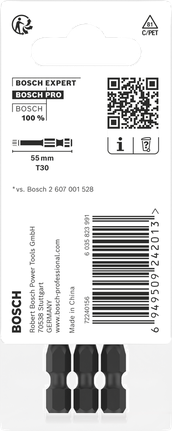 BoschPRO Torx T40 冲击钻头 55 毫米 2 件装.