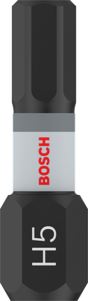 BoschPRO 六角冲击钻头 H5 25mm，用于拧螺丝。.