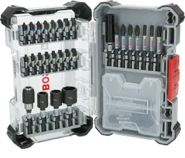 Bosch PRO 冲击螺丝刀头套装 33 件，带颜色编码。.
