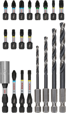 Bosch PRO Impact Metal Set 20 件套，用于钻孔和驱动。.