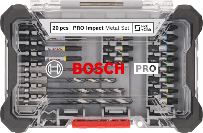 BoschPRO 冲击金属套装 20 件.