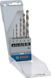 Bosch PRO 金属 HSS-G 六角麻花钻头套装 5 件。.