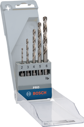 Bosch PRO 金属 HSS-G 六角麻花钻头套装 5 件。.