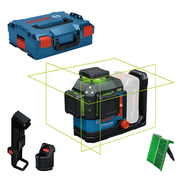 BoschGLL 18V-120 激光调平工具，带盒子和配件。.