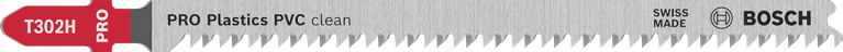 BoschPRO Plastics PVC 清洁 T302H 曲线锯刀片，带磨齿。.
