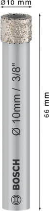 Bosch PRO 陶瓷干钻头 10x66 毫米。.