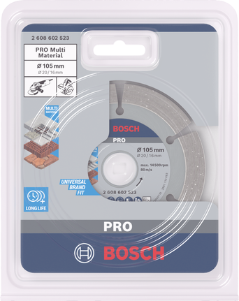 BoschPRO 多材质金刚石磨盘 105×20/16 毫米.