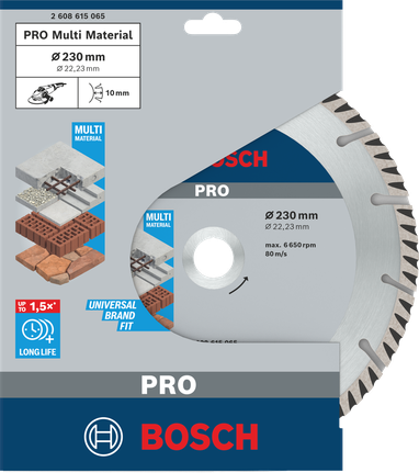 BoschPRO 多材质金刚石磨盘 230×22.23 毫米.