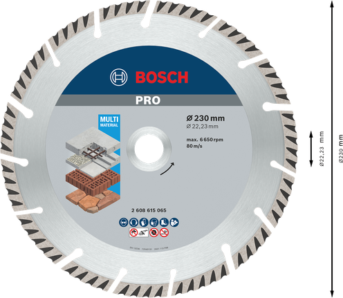 Bosch PRO 多材质金刚石磨盘，230 毫米。.