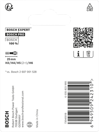 BoschPRO H 冲击钻头 25 毫米套装.