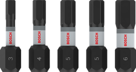 Bosch PRO H 冲击钻头套装 H3-H6 25 毫米，用于拧螺丝。.