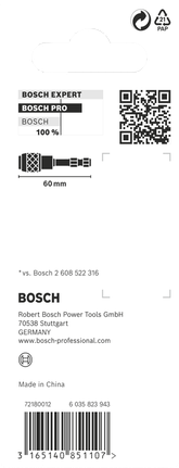 BoschPRO 快速更换批头夹持器 60 毫米.