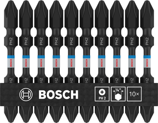 Bosch PRO 软木和不锈钢 PH2 双头钻头，10 个装。.