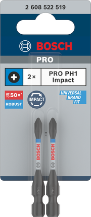 BoschPRO PH1 55 毫米冲击钻头 2 件.
