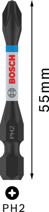 Bosch PRO 十字冲击钻头 PH2 55 毫米。.
