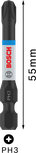 Bosch PRO 十字冲击钻头 PH3 55 毫米。.