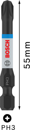 Bosch PRO 十字冲击钻头 PH3 55 毫米。.