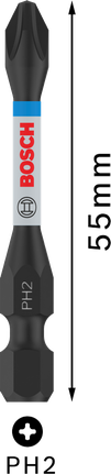 Bosch PRO 十字冲击钻头 PH2 55 毫米。.
