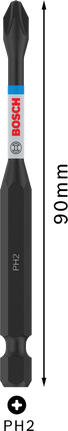 Bosch PRO 十字冲击钻头 PH2 90 毫米。.