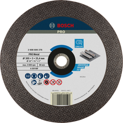 Bosch PRO 金属切割片 305 x 3 x 25.4 毫米。.