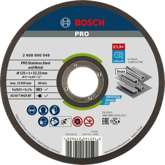 BoschPRO 不锈钢和金属切割片 125 毫米。