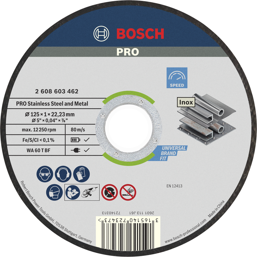 Bosch PRO 不锈钢和金属切割盘 125 毫米。.