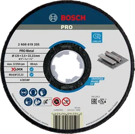 Bosch PRO 金属粘合切割盘 X-Lock 125mm。.