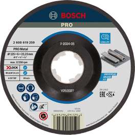 Bosch PRO 金属粘合砂轮 X-Lock 125mm。.