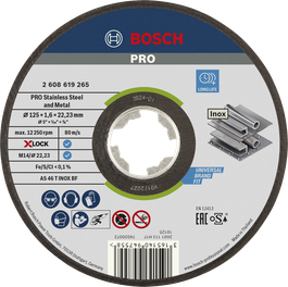 Bosch PRO 不锈钢切割盘 X-Lock 125 毫米。.