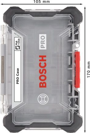 Bosch PRO Empty Case 中号，透明储物盒。.