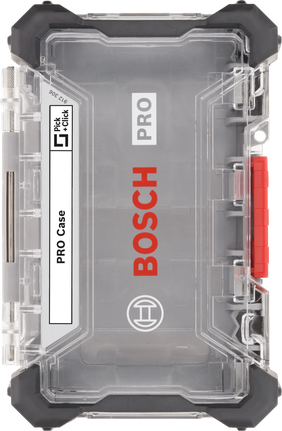 Bosch PRO 大号空箱，配有安全的红色闩锁。.