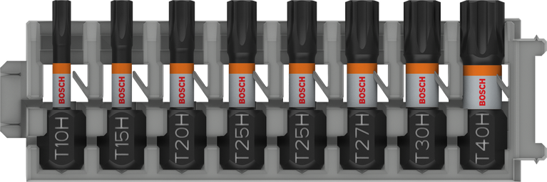 Bosch PRO TH 冲击钻头套装 T10H 至 T40H，8 件。.