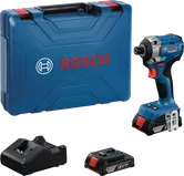 BoschGDR 18V-215 冲击起子套装，配有长钻头支架。.