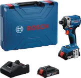 BoschGDR 18V-215 冲击起子套装，配有长钻头支架。.