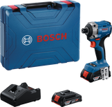 BoschGDR 18V-215 冲击起子套装，配有长钻头支架。.