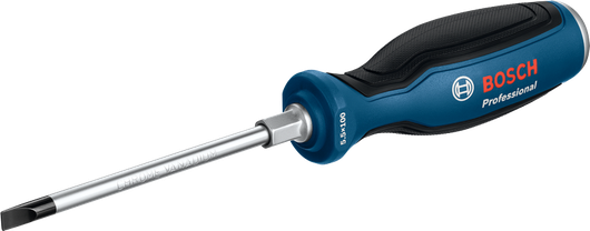 BoschSL5.5 专业平头螺丝刀，配有符合人体工程学的手柄。.