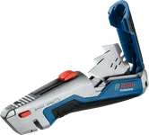 Bosch可伸缩多功能刀，配有备用刀片存储空间。.