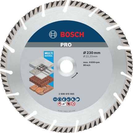 Bosch PRO 多材料金刚石锯片，230 毫米，用于切割。.