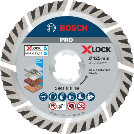 Bosch PRO 多材质金刚石盘 X-Lock 125 毫米。
