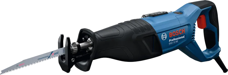 BoschGSA 12-30 往复锯配有符合人体工程学的手柄。.