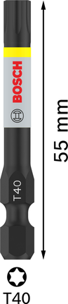 BoschPRO Torx 冲击钻头 T40 55 毫米，带 T40 刀头。.